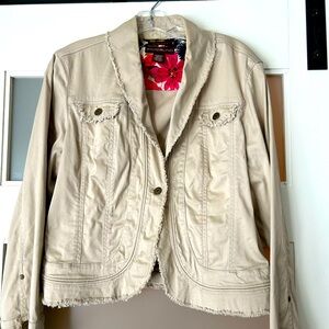 Khaki jacket by Bandolino
